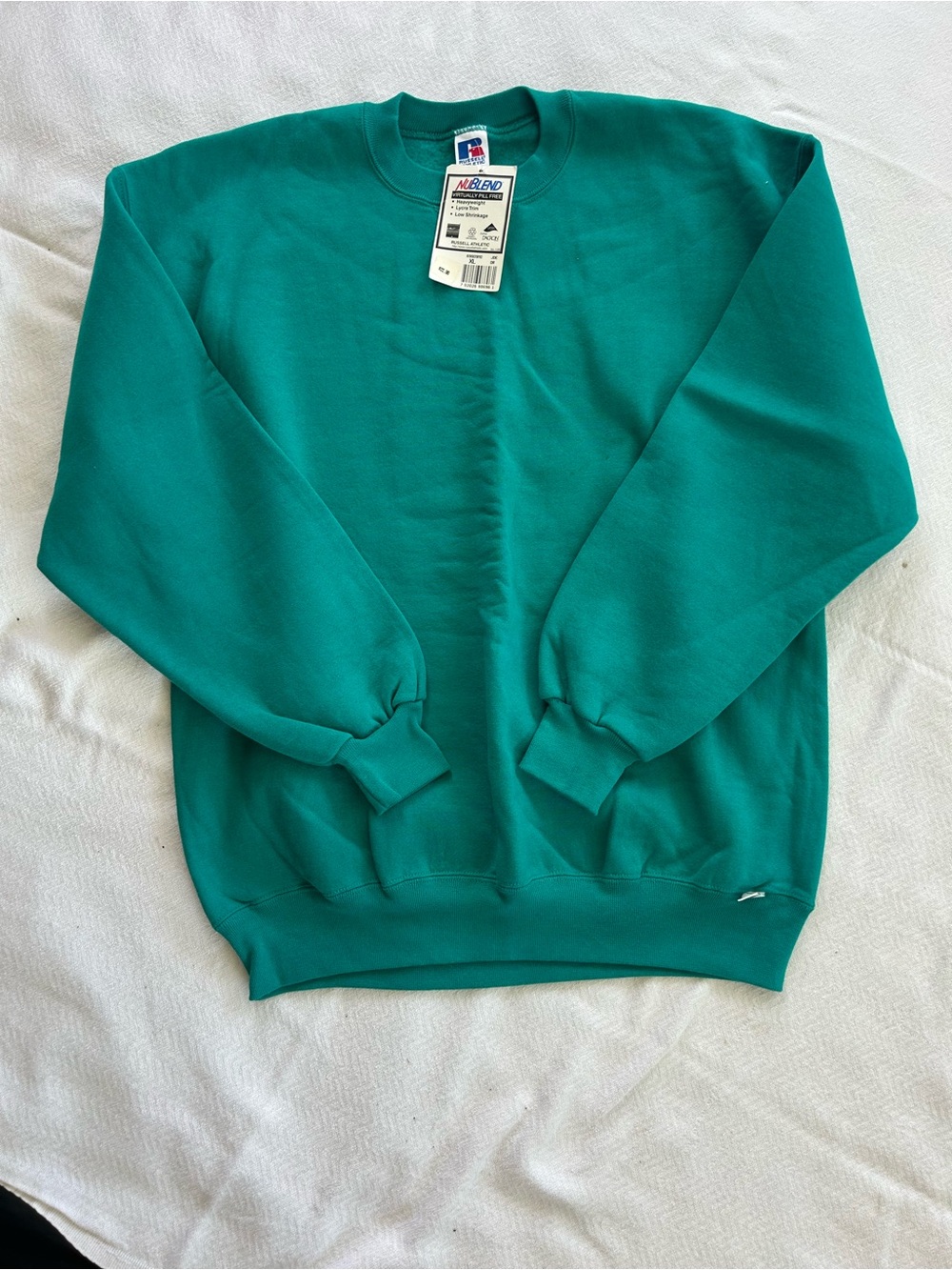 Russell Athletic Men's Teal-Green Crewneck XL Sweatshirt
